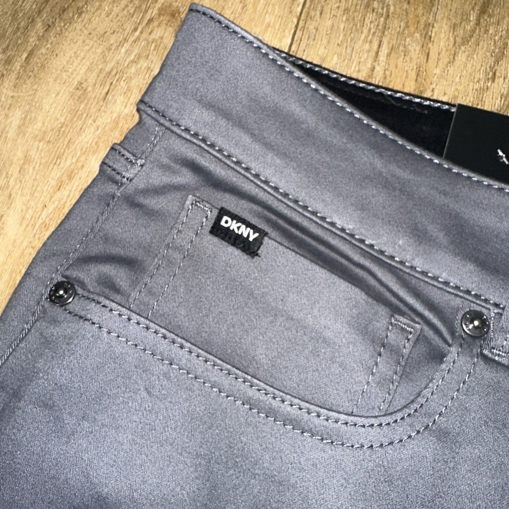 DKNY Mens Size 38x30 Stanton Slim Fit Ultimate Stretch Gray 5 Pockets Pants NEW - Picture 6 of 12